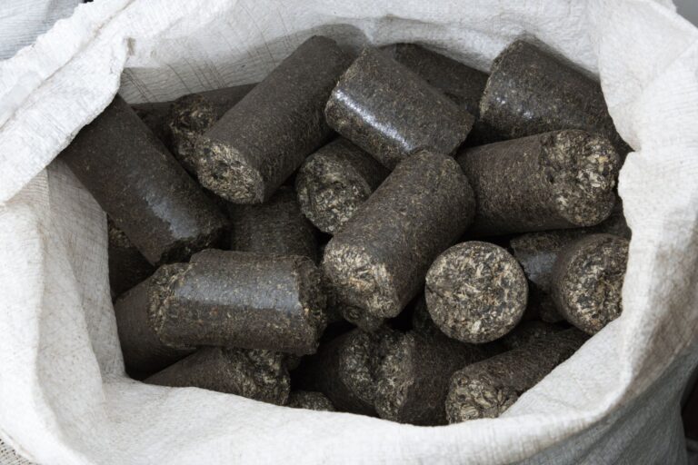 brykiet z łuski słonecznika