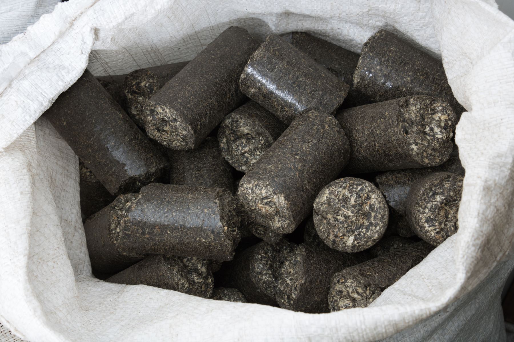 brykiet z łuski słonecznika