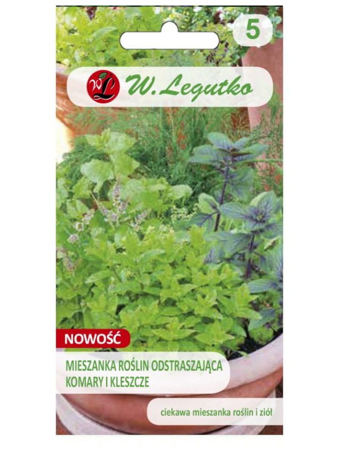 Mieszanka roślin odstraszająca komary i kleszcze